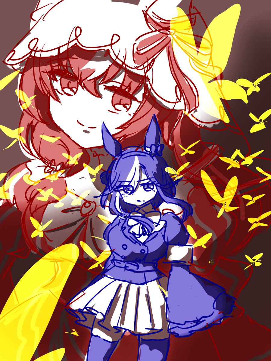 k1nako_mogmog's tweet photo. 親族会議2026絵描けなかったから前描いたうみねこパロスティルヴを置いていくのだわ https://t.co/SlcjfqTQR4