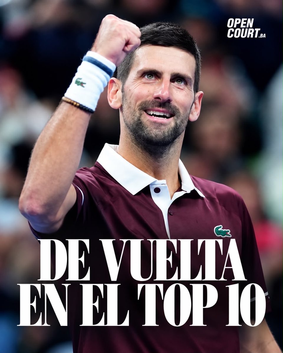 OpenCourtBA's tweet photo. NOLE, ESTÁS LOCO 🤯

Viene de eliminar al N°2 del mundo. Hoy dejó en el camino al N°5: Djokovic estaba 7-5, 5-3 y sacando para partido cuando Medvedev golpeó accidentalmente a un espectador y fue descalificado.

Ahora, el N°9 lo espera en la final: Alex de Miñaur.

Con esta victoria, Novak vuelve al Top 10. Y sus números en Pekín siguen creciendo: 33 victorias, 6 títulos y 0 derrotas.

Djokovic está dejando todo en Pekín. 🔥