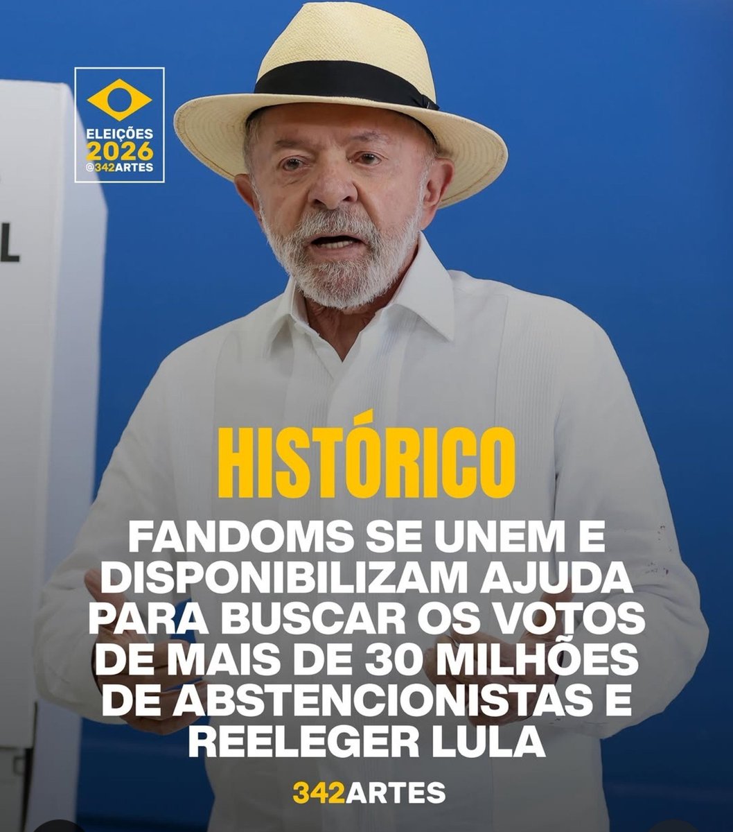 sandraselmasr's tweet photo. Lindo demais ver fandoms se unindo e oferecendo suas redes para o Presidente LULA. VAMOS QUE VAMOS! VAMOS VENCER ESSAS ELEIÇÕES! https://t.co/wox0cKjIys