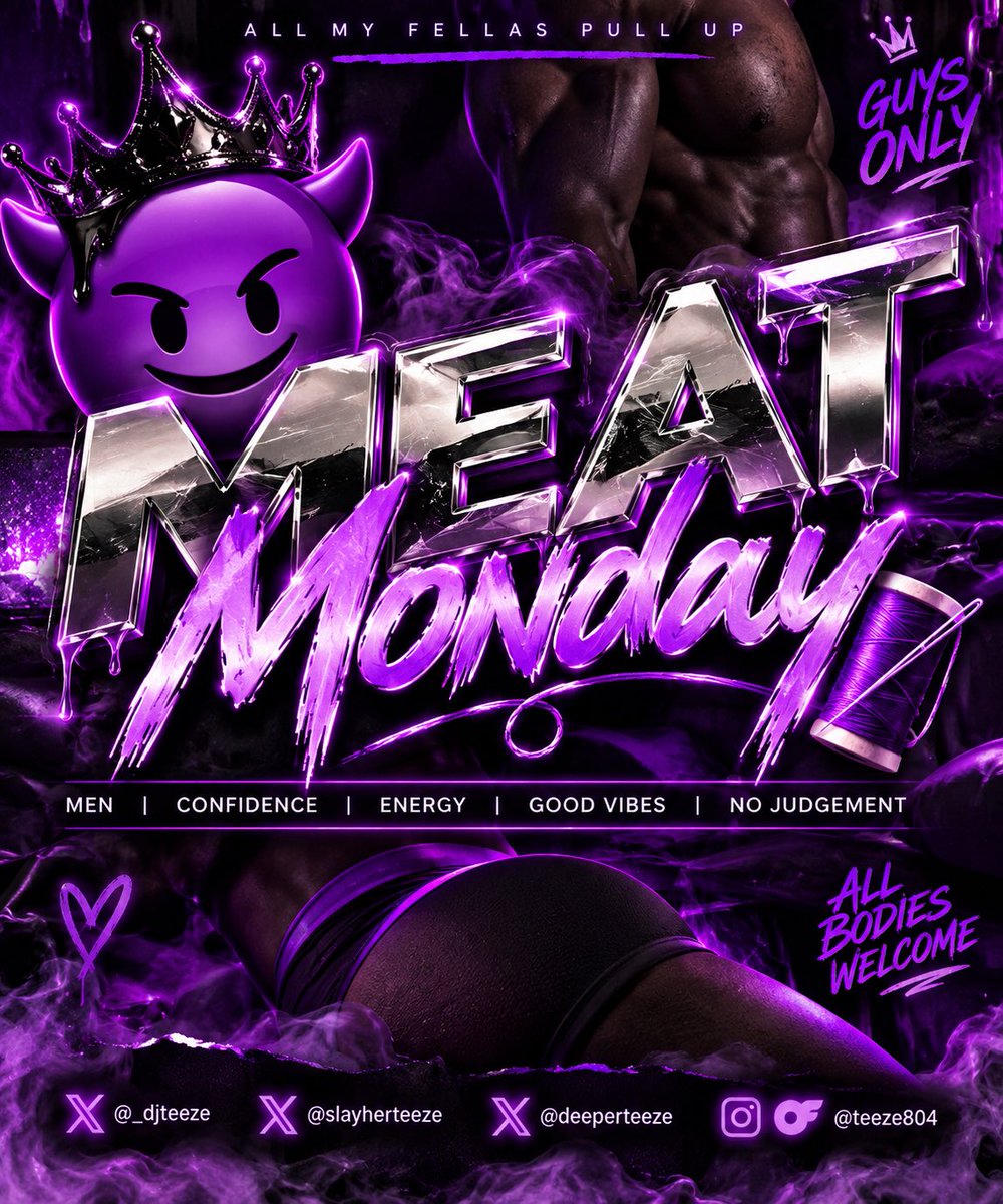 _DjTeeze's tweet photo. Man meat Monday’s 🧵🪡 fellas drop that shit for the ladies 🍆 https://t.co/Tu7CC3HfPg
