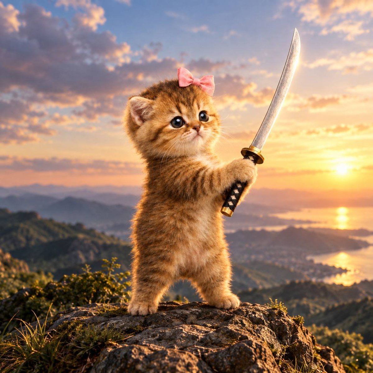 catanaog's tweet photo. Cute but ready to kill you 🎀⚔️ https://t.co/1N9R6JSaAl