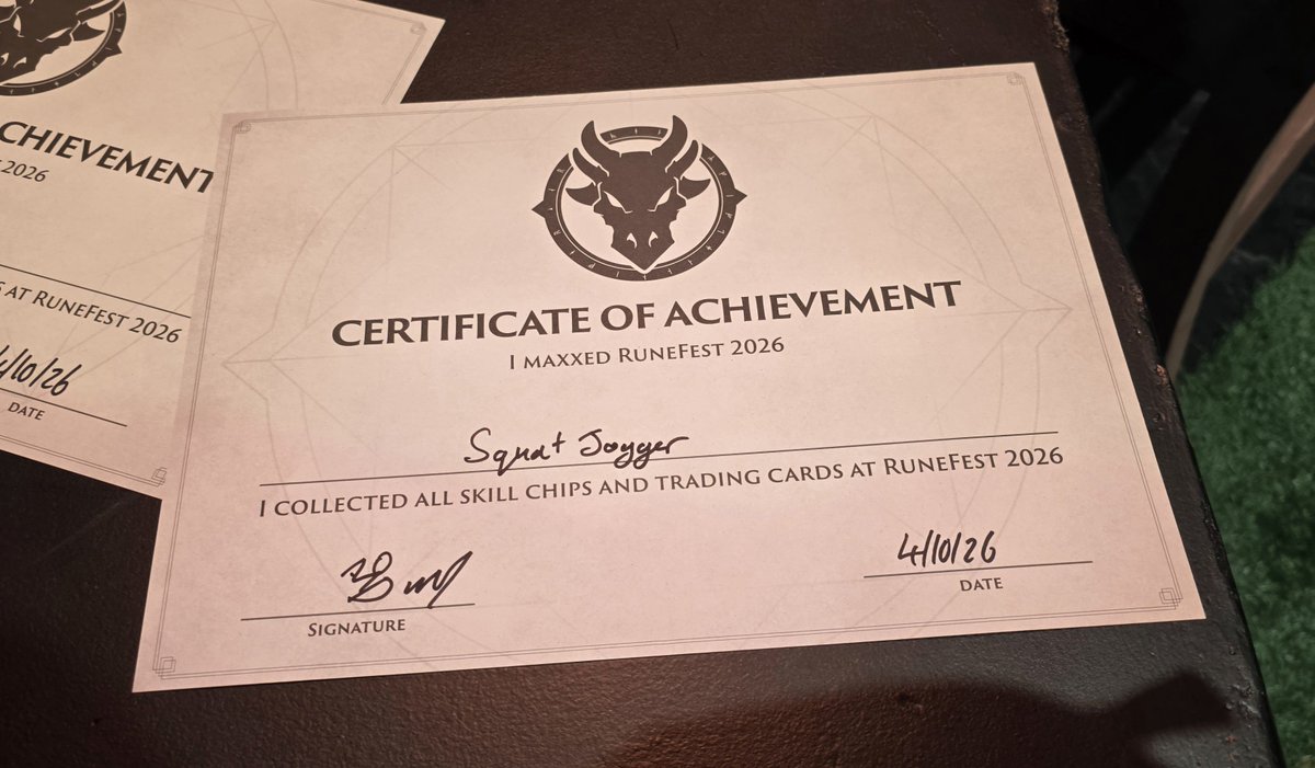 SquatJoggerOSRS's tweet photo. Completed it mate... #runefest2026

What a weekend. https://t.co/19b9HwWiXS