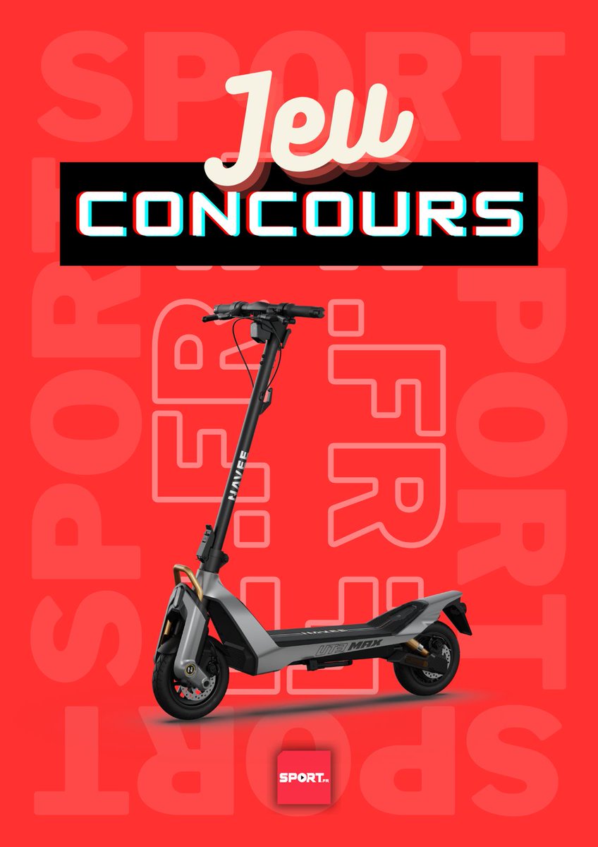 FilSport's tweet photo. #Concours 🎁 Remportez la magnifique trottinette UT3 Max de chez NAVEE 🤩 
➡️ https://t.co/huAKhJGYNf

Pour participer :   
🔴RT ce post  
🔴 Suivre @FilSport et NAVEE sur Instagram (navee.france, puis mettre la capture d'écran en commentaire !)

TAS le 12/10 🍀  
➡️ FB et Insta pour + de chances