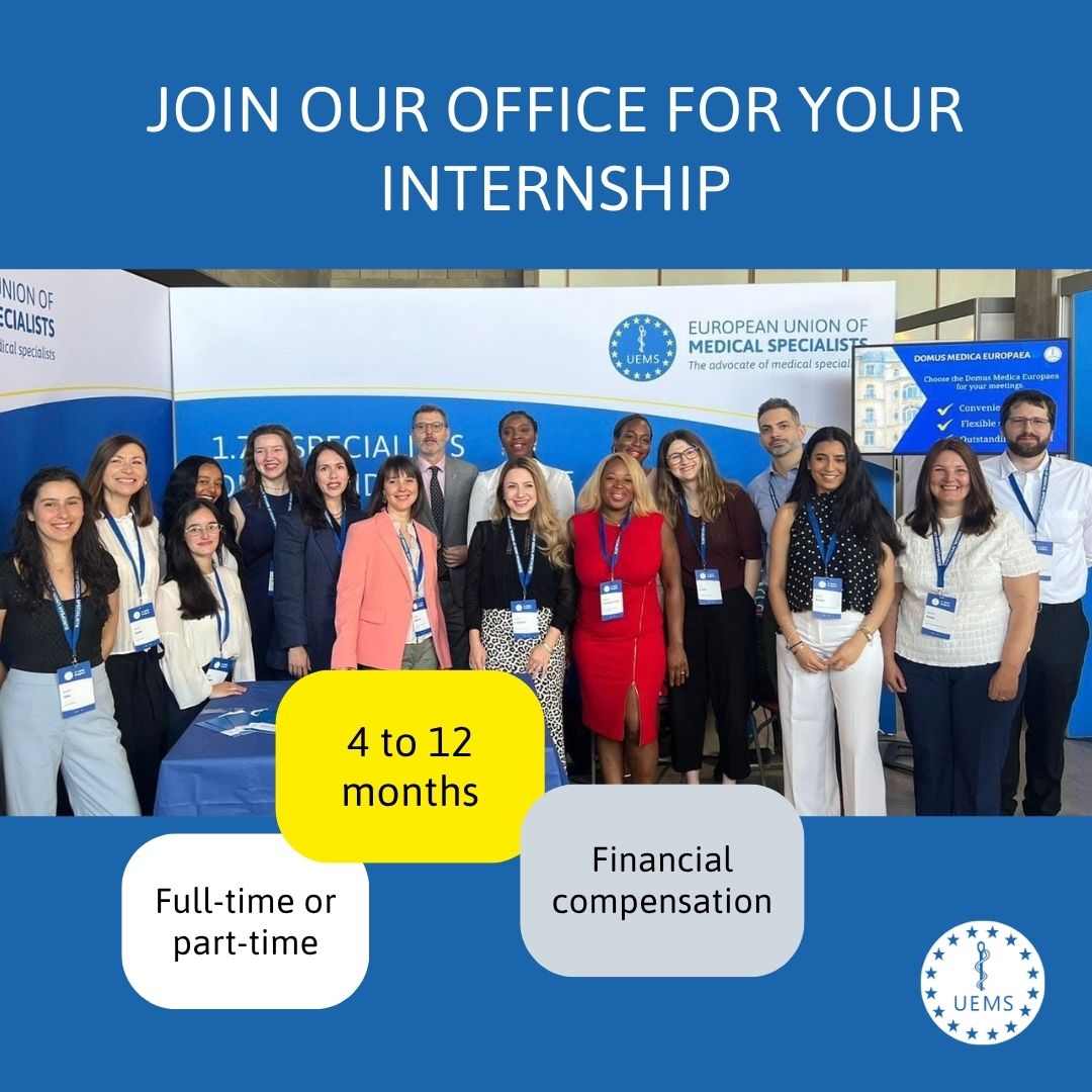 UEMSEurope's tweet photo. 💡 Looking for a hands-on internship in Brussels?
Join UEMS and contribute to real projects supporting medical specialists across Europe.

From communications and finance to European collaboration, it can be shaped around your profile and interests.

👉  https://t.co/QbK1WMLGr5 https://t.co/EuWPaqCT3R