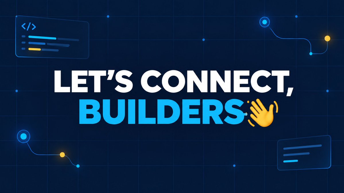 webcheatsheet's tweet photo. Hello builders 👋

Looking to connect with people building:

🤖 AI tools
📦 SaaS
📱 Mobile apps
🛠️ Developer tools

What are you working on right now?

Drop it below and let’s connect 🚀 https://t.co/4G7BhOD8hl