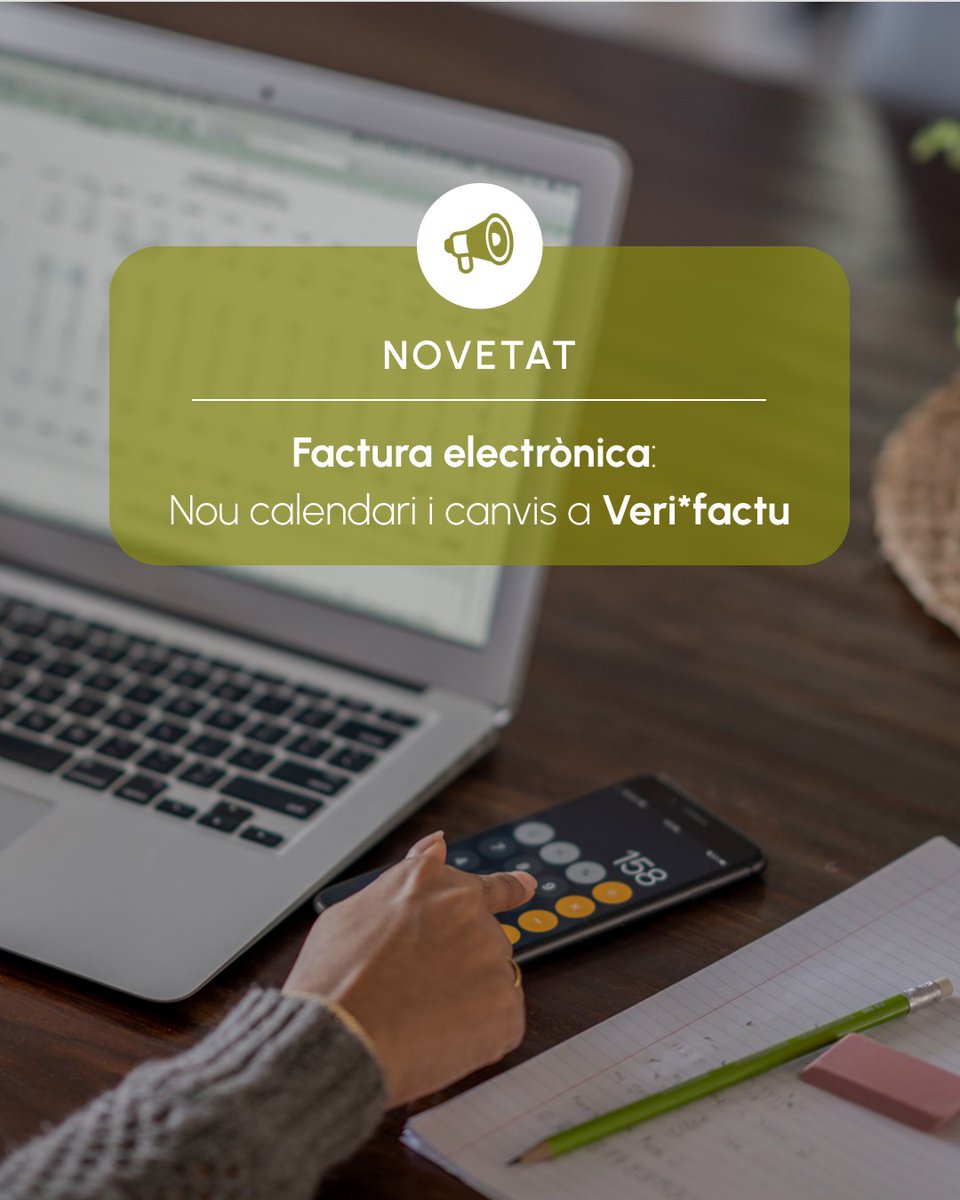 codinacia's tweet photo. 📢 Avui ha sortit la norma que regula la solució pública de facturació electrònica.

Aquesta norma dona el tret de sortida perquè la factura electrònica sigui una realitat, a 1 i 2 anys vista, depenent de volum d’operacions de l’empresa. 👇 https://t.co/GBuySPQCYh