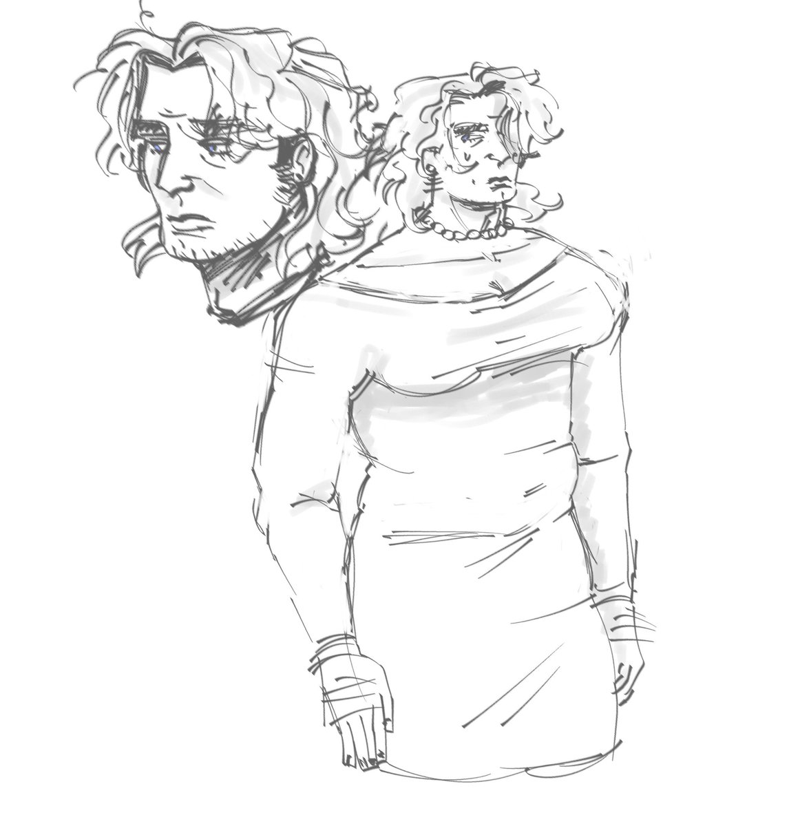 charmingissue's tweet photo. Mouthwashing doodles from a long time ago, atp just archiving BUTCH CURLY FOR THE WIN https://t.co/9hBVP67lJo