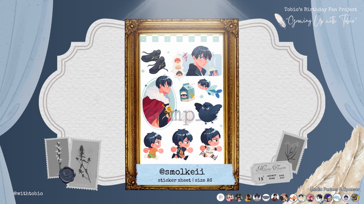 withtobio's tweet photo. Every chapter of setter #9, gathered on a single sheet.
Trace his entire path from an eager little kid to a formidable pro, surrounded by the tiny details that define him: his favorite carton of milk stamped with his own face, trusty volleyball shoes, and his iconic mascot. A cozy, nostalgic collection you can tuck into your journal or take anywhere with you.

Art by @smolkeii 

#GrowingUpWithTobio