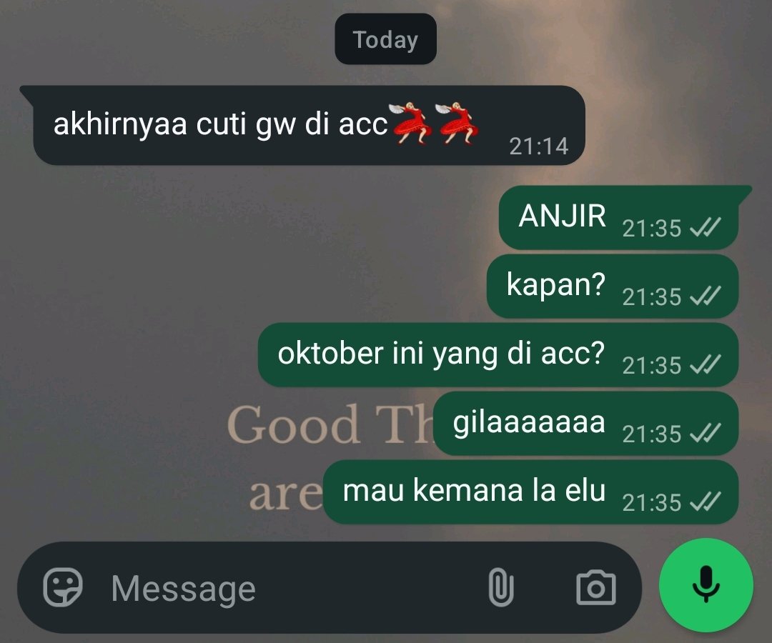 fanyarys's tweet photo. cuti die yang di acc gua yang heboh https://t.co/DmGlPhQ4jY