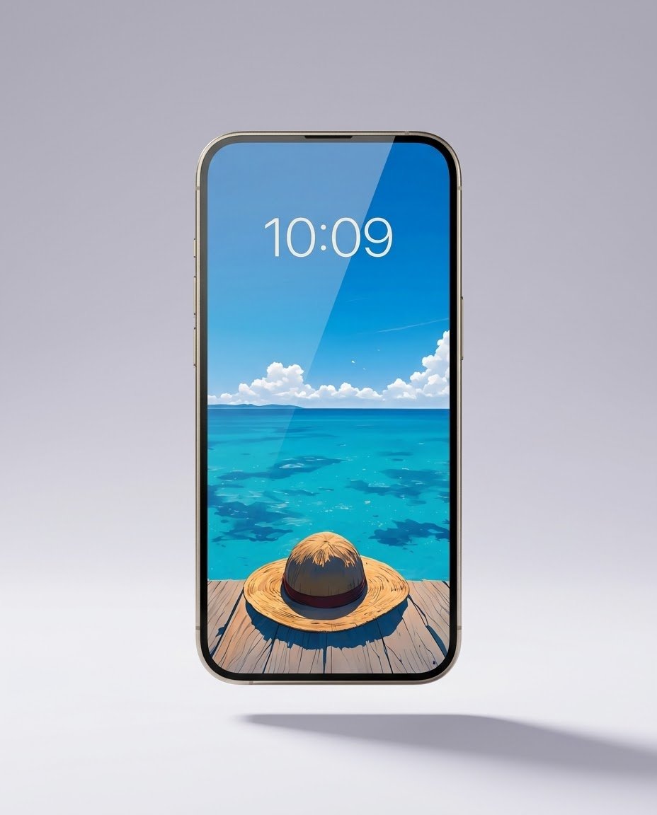 Moodyabstract's tweet photo. "King of the Pirates vibes." 👒🌊
A serene &amp; minimalist Straw Hat Luffy aesthetic wallpaper for your phone screen!
🖼️ Slide 1: Full HD Wallpaper
📱 Slide 2: Phone Mockup Preview
📲 Save &amp; Bookmark this post for your lock screen!
#OnePiece #PhoneWallpaper #LockScreen https://t.co/N5uGZKrRnz