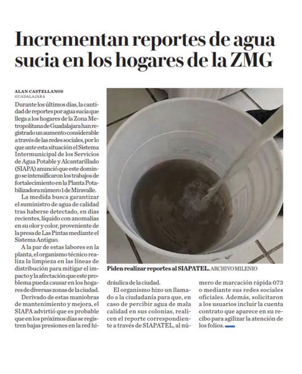 LauHaro's tweet photo. Mientras en Guadalajara y el Área Metropolitana el agua sale negra, con olor a caño y cargada de heces fecales, desde la federación Morena manda un mensaje a Jalisco: “dinero para las obras faraónicas hay desde sobra, dinero para las necesidades de las y los jaliscienses, nada”. https://t.co/S8WnmhUgKm