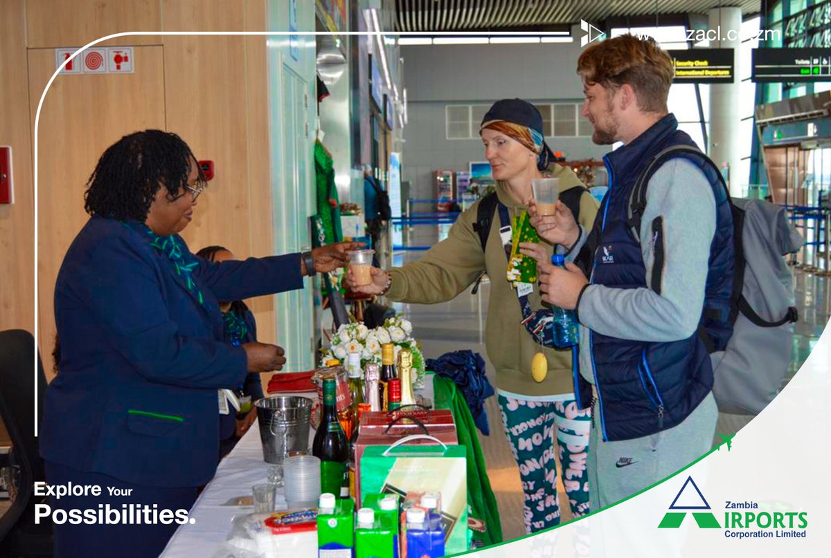 ZambiaAirports's tweet photo. Passing through SMKIA? Stop by our Customer Service Week stand and join us as we celebrate you, our valued customers!
Pick up a little treat, say hello to #TeamZACL, and enjoy the celebrations.
#GatewayToPossibilities #KeepFlying #TheExtraMile https://t.co/xSe8iH6o6V