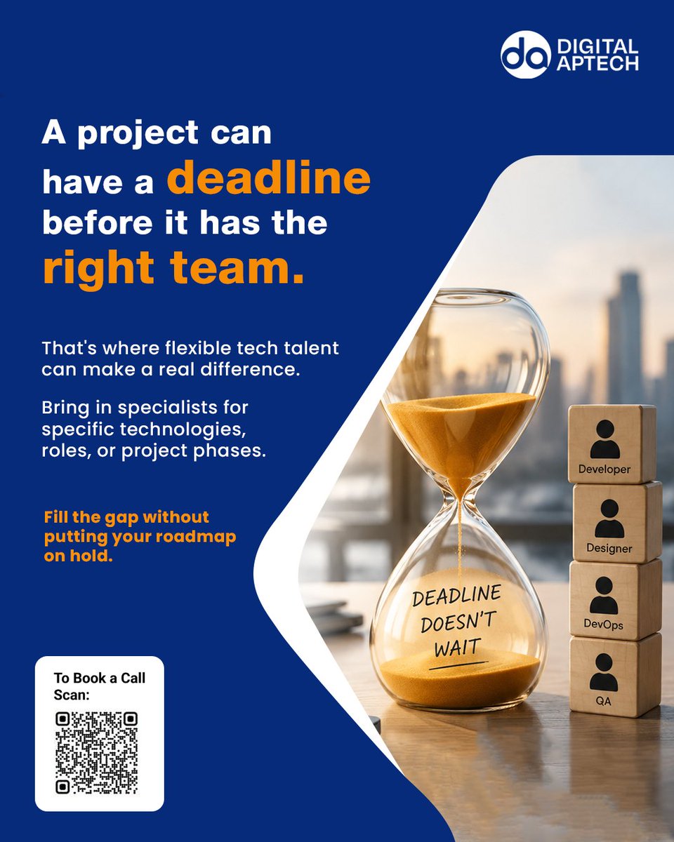 DigitalApTech's tweet photo. Tight deadlines and stretched teams? Get the right tech expertise when you need it. Digital Aptech keeps projects on track and product roadmaps moving.

Visit: https://t.co/IRQw6YzxlJ

#DigitalAptech #StaffAugmentation #TechTalent #ProjectDelivery #ITSolutions https://t.co/ezMVw9fCHf
