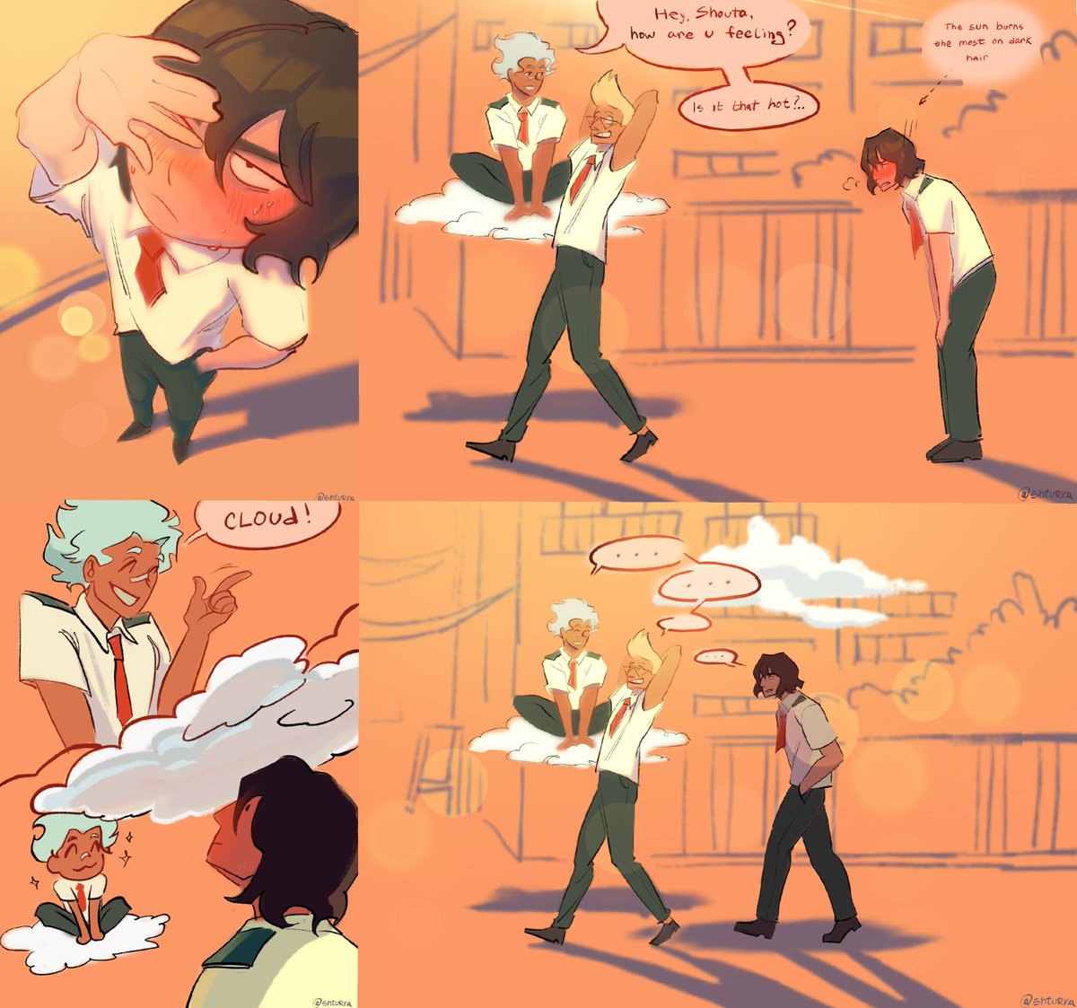 Shturkaart's tweet photo. 3baka comic🌦
Oboro's looking out for them anyway...

#mha #3baka #aizawa https://t.co/t2xpQMFUI6