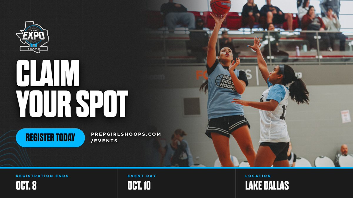 PGHTexas's tweet photo. Locked in and ready to make a name for themselves. 🔒 @PrepGirlsHoops 

Register here with Promo Code "SHOWCASE": https://t.co/y3AzzBuAZc
 
See you Saturday. 👋 @girlzprepreport @PlayerRIMedies 

#WherePlayersBecomeProspects #PGHTheExpoTexas2026 https://t.co/8YVP5JzMIp