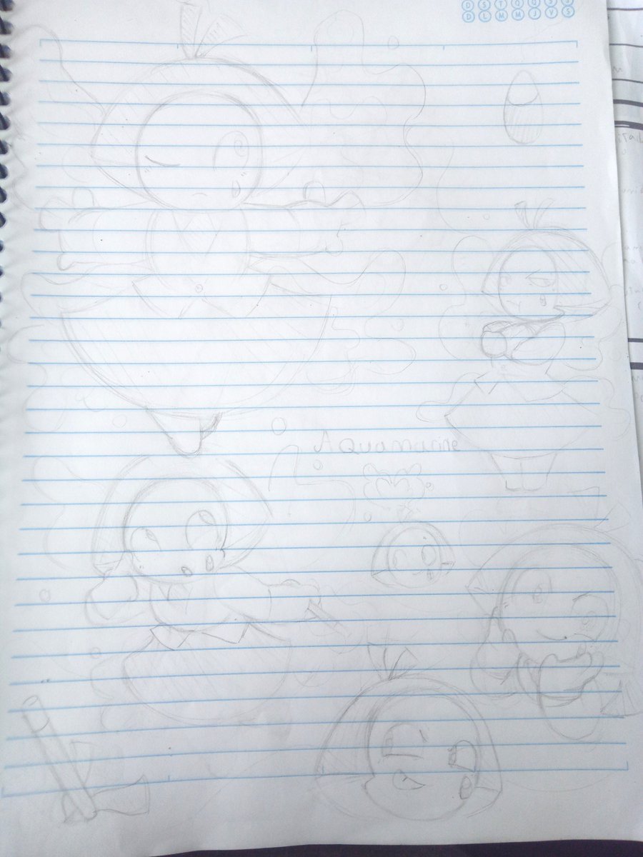 Jojolasanha's tweet photo. Some Aquamarine sketches i did on class by memory #stevenuniverse #fanart https://t.co/v1HVTYmnlZ