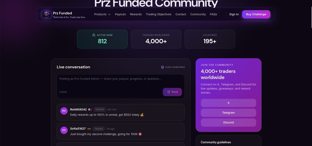 _PrzFunded's tweet photo. With over $900k+ paid out to traders https://t.co/qhojzUu47H

You can join our community, connect, and share your experience with other traders in real time on https://t.co/TKnbuaiXyK

Get an account for as low as $5-$22 only on https://t.co/USzvespqA8 https://t.co/SGwzIGy9h5