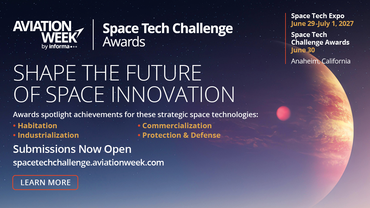 AvWeekEvents's tweet photo. Winners gain prominent placement at the STAR Pavilion during Space Tech Expo USA, June 29-July 1, 2027, in Anaheim—where advanced technologies meet decision-makers ready to deploy them.

https://t.co/3u2EeoHWVI
#AviationWeek #AvWeekEVents #SpaceTech https://t.co/ylIuFaUgh5