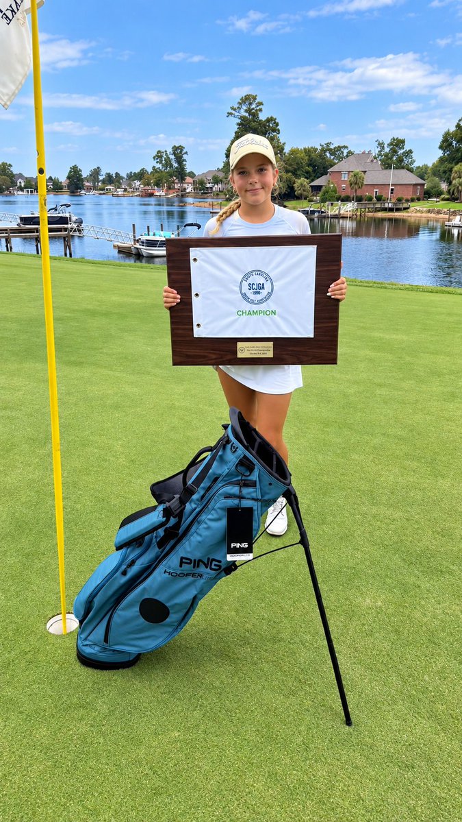 EHS_GamedayLIVE's tweet photo. Lady Wave Golfer Bella Morgan wins Player Series at Timberlake Country Club  in dramatic fashion. Bella won a 3 way Playoff with a 40 ft Eagle on the first playoff hole to win. This is a huge accomplishment and Easley High School is so proud of her! #waveallday 

https://t.co/Fe8aVKDsdI