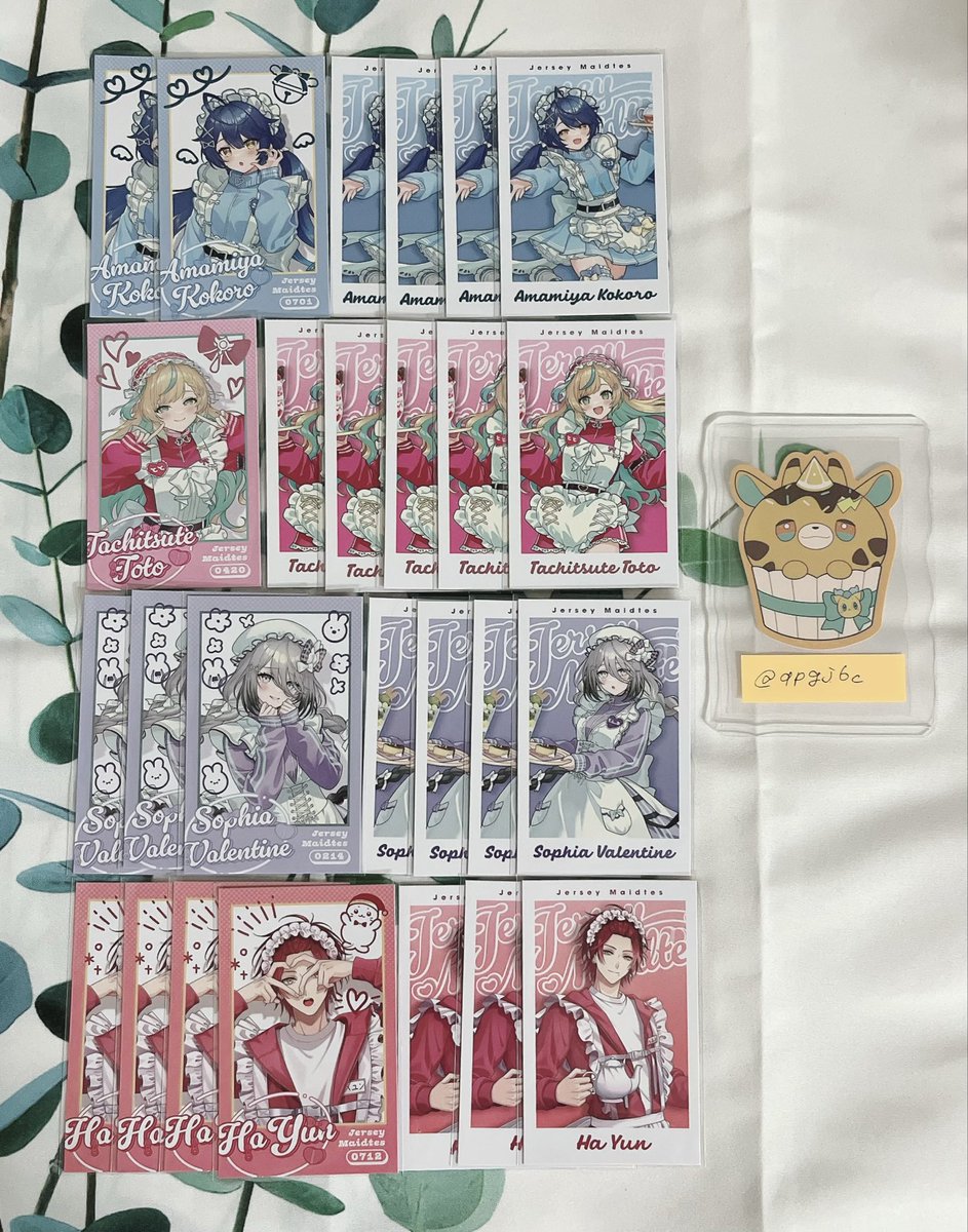 qpgj6c's tweet photo. @C【交換 譲渡】 にじさんじ Jersey Maidtes チェキ風カード

譲：画像のもの

求：💛

2:1の交換可能。同じかたまとめてでお譲りも可能です(150/枚)。郵送希望。ご縁がありましたらよろしくお願いします。 https://t.co/xqsmhcly6Z