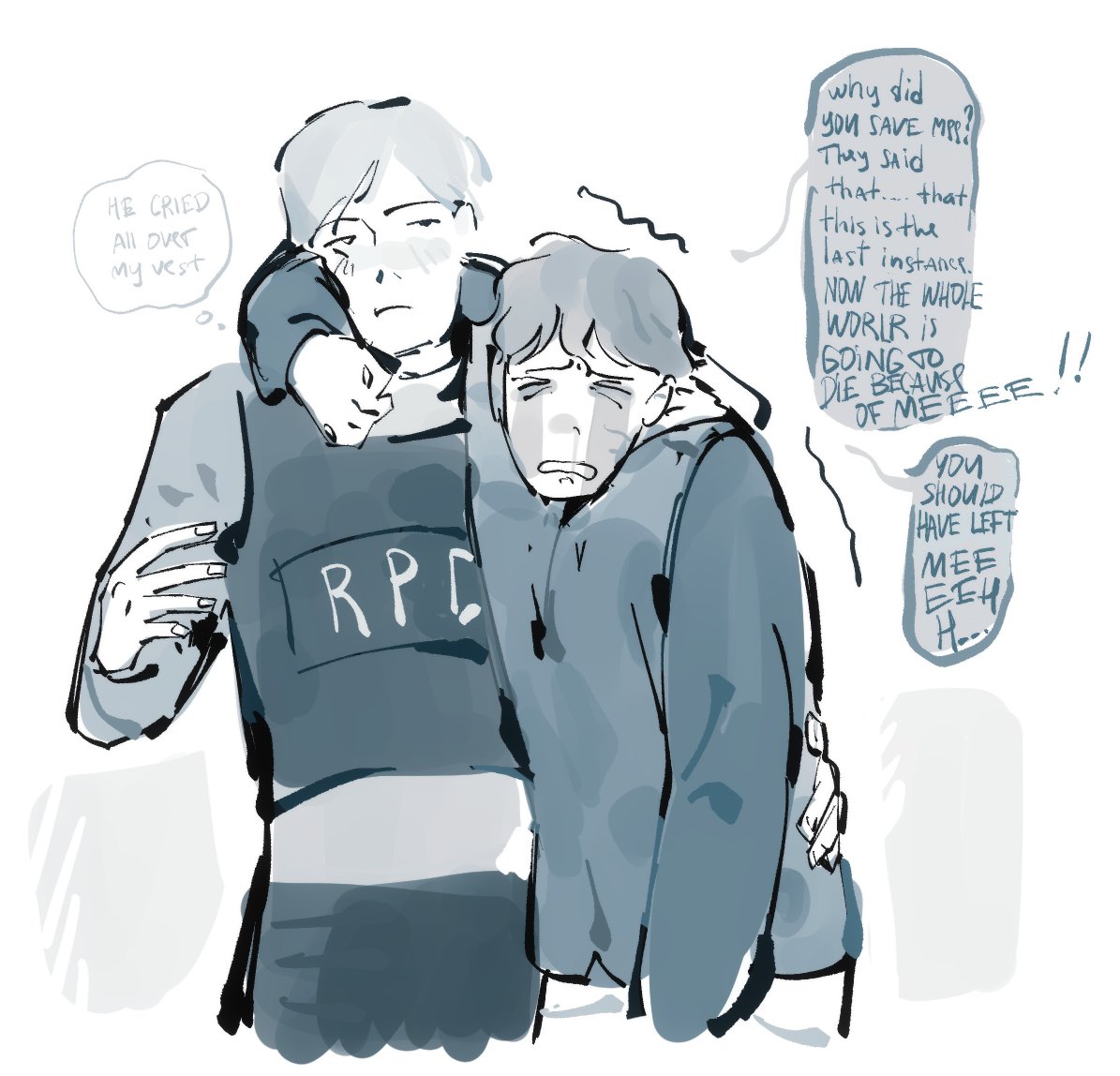 Nika34502669's tweet photo. I'll draw a comic with them. 🫡🫡

#bryeon #ResidentEvil https://t.co/l0QrlWxb0k