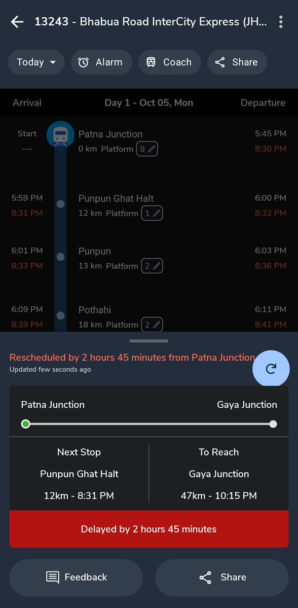 Ankitkr2304's tweet photo. @drmdnr you bastard, you can never even run the train on time. #Patnajunction is the worst junction and @drmdnr is the worst railway division.
@RailMinIndia @AshwiniVaishnaw @RailwaySeva 
@DRM_DDU https://t.co/mSkl6alvOj