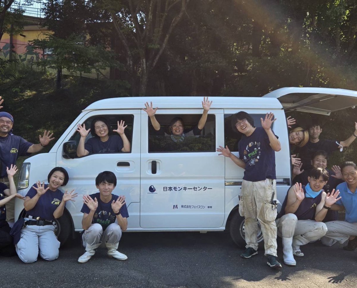 j_monkeycentre's tweet photo. #休猿カウントダウン　残り13日
日本モンキーセンターの飼育員は様々な資格を持っています。学芸員や潜水士などの他にも檻の溶接のためにアーク溶接、園内の整備では刈り払い機やチェーンソーなどの幅広い分野の資格を持っています。
でも一番使うのは自動車運転免許かもしれません。 https://t.co/wnBcIVPlHs