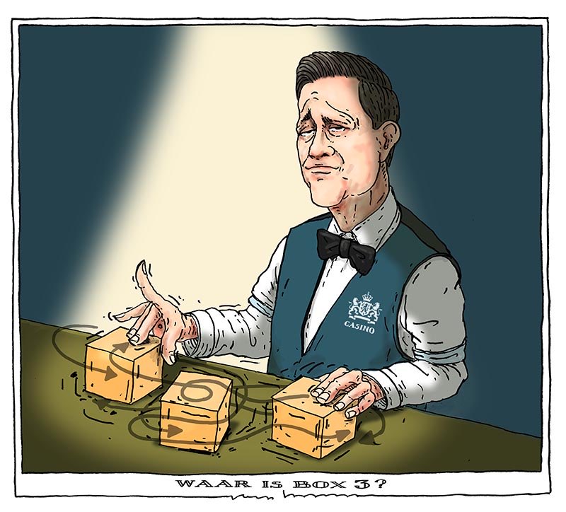joepbertrams's tweet photo. Balletje-balletje wordt boxje-boxje #Box3 #belastingen #Heinen #Casino cartoon voor @DeGroene https://t.co/yOSZBjM4Ua