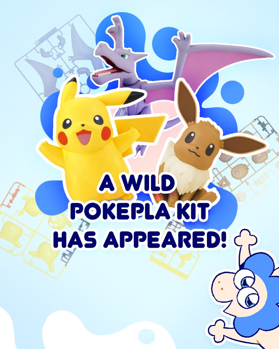 KittoMaru's tweet photo. Gotta Build 'Em All! 

These popular Pokémon Model Kits, often called “Pokepla,” are manufactured by Bandai and are a great choice for both beginner and experienced builders.

Find these kits and more at https://t.co/CiQycDCOIo

#pokemon #plamo #gundam https://t.co/HLDkh2H8bE