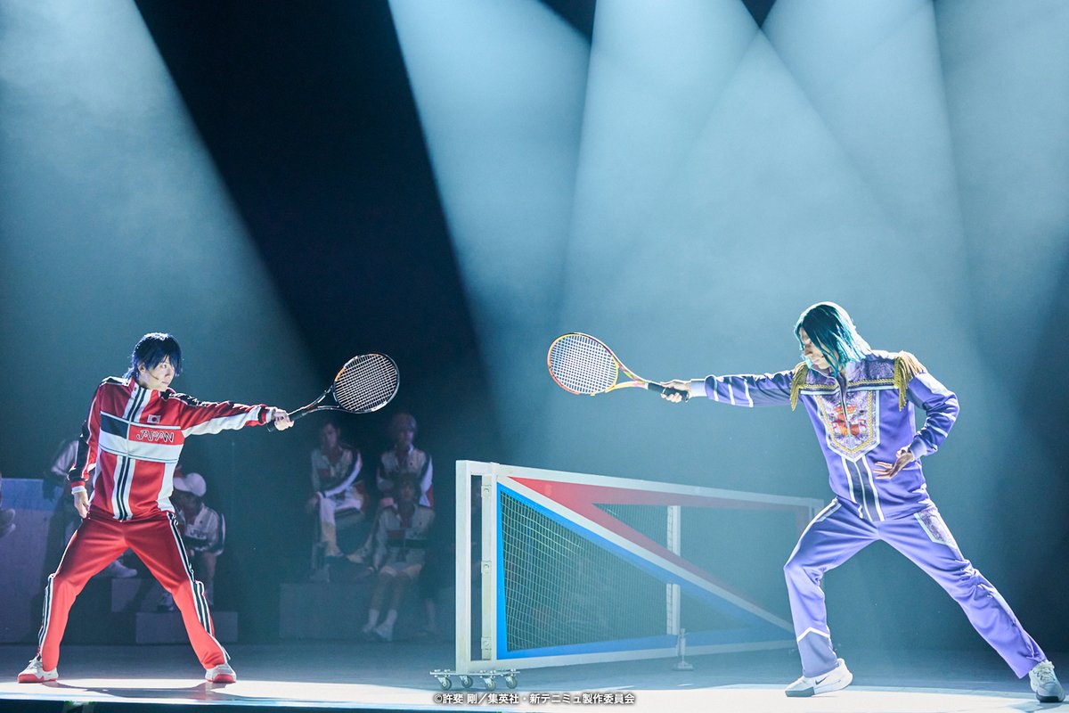 NelkePlanning's tweet photo. 【コメント＆写真掲載】
ミュージカル『新テニスの王子様』The Final Stage開幕！
キャストコメントと舞台写真をネルケハ！マイページ内「開幕のお知らせ」に掲載しています。
#新テニミュ #テニミュ

▼ネルケハ！
https://t.co/s8PyfMUTUl

▼公演ページ
https://t.co/1Y7vJDgCEy https://t.co/7aS7YJ0Ng4