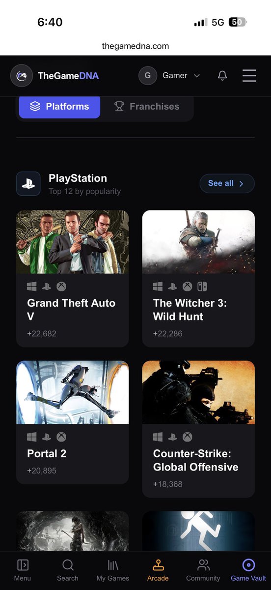 TheGameDNA's tweet photo. Bored and looking for a new game to play? 🎮🔥

Browse the Gaming Vault, filter by platform, and discover your next game

👉 https://t.co/3CxVsKwR5O https://t.co/T80UBIPmqR