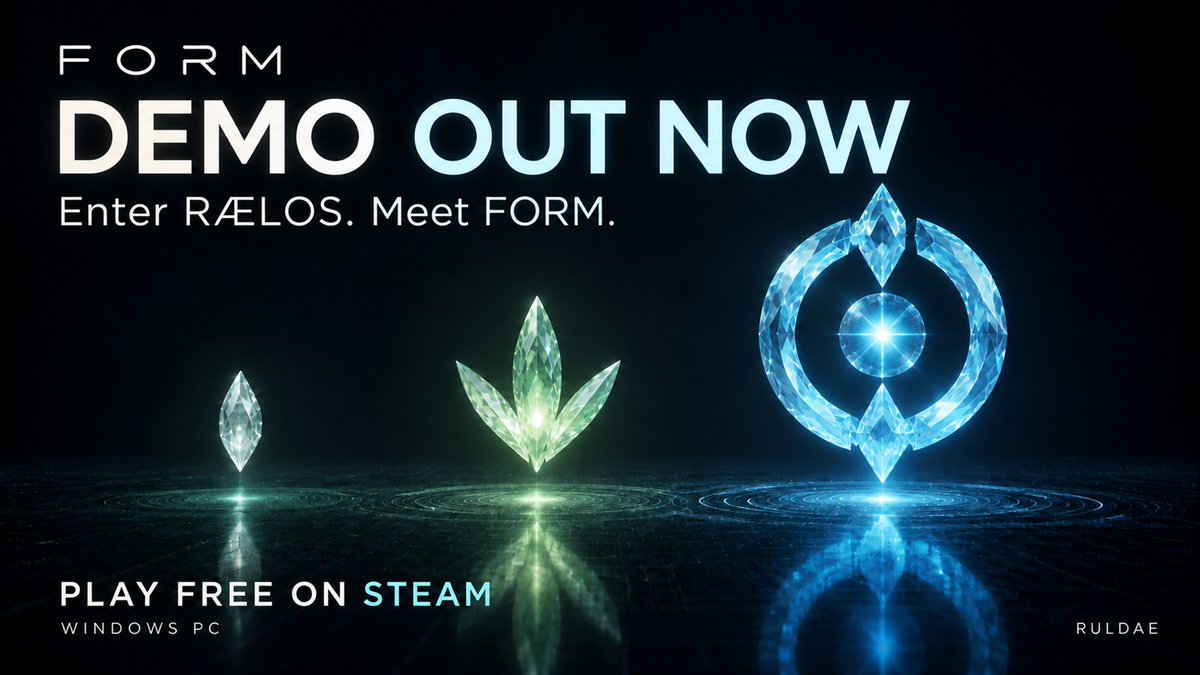ruldae's tweet photo. Something is alive on the RÆLOS desktop.

FORM's free demo is out now on Steam. Feed it. Observe it. Discover what it becomes.

Play on Windows: https://t.co/EsRDH2hSZm

#IndieGame #PCGaming #FORM #Steam https://t.co/Sov8kMdzjv