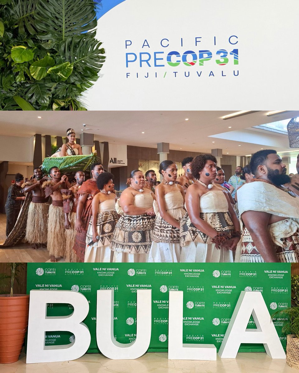 ADBPresident's tweet photo. I arrived in Fiji today for Pre-COP31. There is no better place for this discussion than the Pacific. The region is among the most vulnerable to the climate challenge, yet it is also demonstrating leadership in resilience, adaptation, and action.

I will also travel to Tuvalu to see firsthand how climate adaptation investments are helping protect livelihoods and build resilience against rising climate risks.

The experiences and priorities of Pacific countries must help shape the outcomes at #COP31 in November. I look forward to engaging with leaders and partners while in the Pacific on advancing solutions that support vulnerable communities.