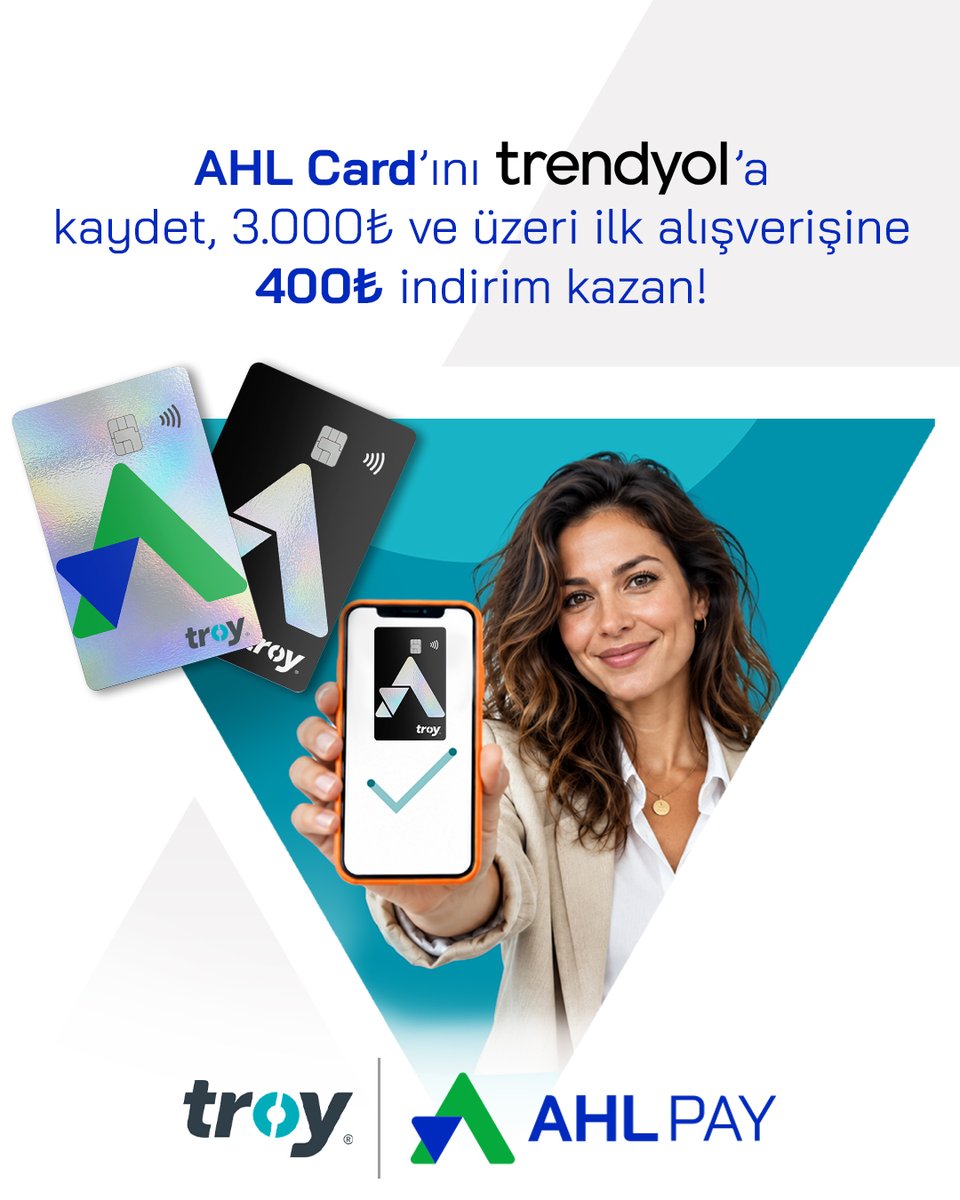AHL_Pay's tweet photo. Sonbahar alışverişine AHL Card indirimi 🍂

AHL Card’ını Trendyol’a kaydet; kayıtlı kartınla tek seferde yapacağın 3.000₺ ve üzeri alışverişinde 400₺ indirim kazan.

Kartını kaydet, sepetini hazırla, indirimini yakala! 🧡
📲 https://t.co/N8wL200BA7
#AHLPay #AHLCard #TROY #Trendyol