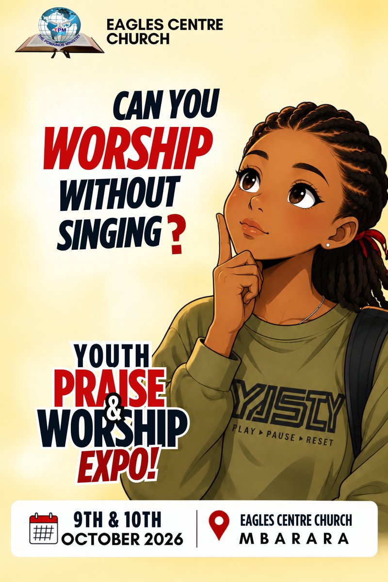 Eaglesccug's tweet photo. Can you worship without singing?

#YouthPraiseAndWorshipExpo #WorshipBeyondMusic #YouthWorship #PraiseAndWorship #ChristianYouth #Mbarara https://t.co/DR4N7xEPJ7