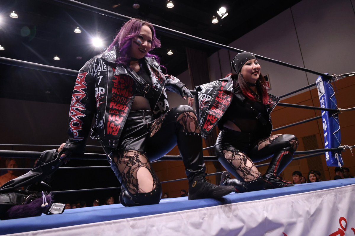 shawncapture's tweet photo. 【#ご縁の国しまねpw 〜松江2026〜 試合結果】

📅10/4(日)15:00
🏢島根・松江テルサ(テルサホール)

第4試合 30分1本勝負

〇青木いつ希＆鈴季すず(15:30 ジャパニーズオーシャン・バックドロップ・ホールド)Maria●＆RIKO

 #マーベラスプロレス #STARDOM #ショーンキャプチャー https://t.co/mD9kOX5WSw