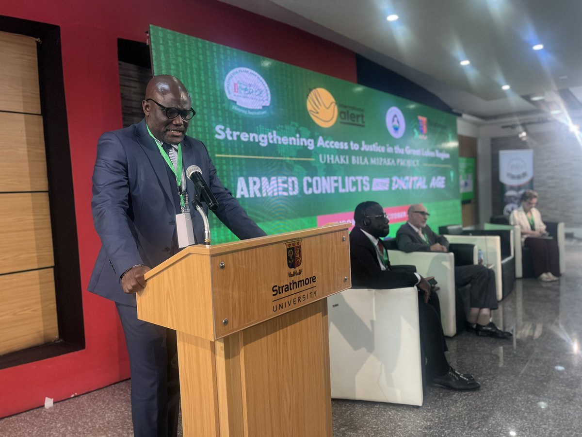 iPeace_GL's tweet photo. #HappeningNow 

Prof. Mumbala Abelungu Junior addresses cyber warfare and the protection of civilians under international humanitarian law, highlighting the need to adapt legal thinking to digital conflict.

#GLRTP2026 #PRFGL2026 #IHL https://t.co/8SsnfTObdc