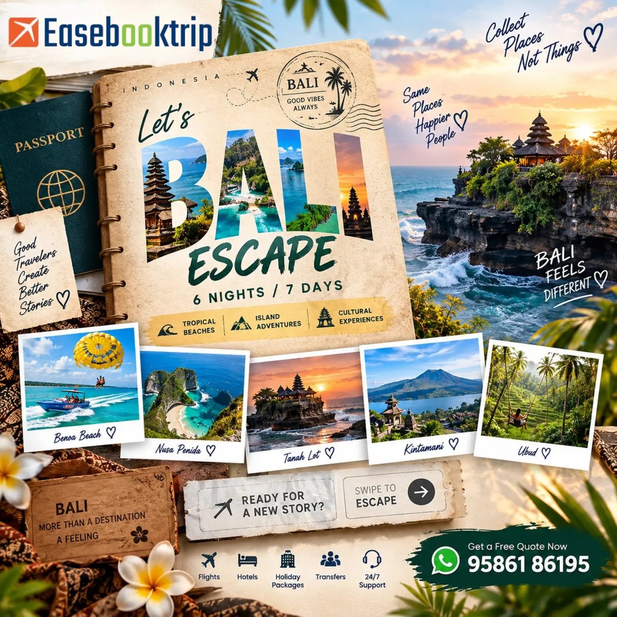 Lenaa_Mpiro's tweet photo. Bali is calling. Ready for 6 nights of beaches, Nusa Penida, Uluwatu, Kintamani, Ubud, temples, water sports and unforgettable island experiences? Save this Bali itinerary and tag your travel partner. DM “BALI” for package options. https://t.co/xiGGZF4RSt