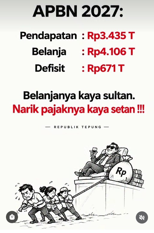 Boediantar4's tweet photo. Anggaran negara defisit
Tapi ngga ada keprihatinan
Kabinet malah ditambah terus, yang penting REKOR
Jangan dikritik kabinet PRABOWO GEMUK & REKOR ya??
Nanti kena #Ndasmu 😬🤭😱😡 https://t.co/YJ4NPHeIht