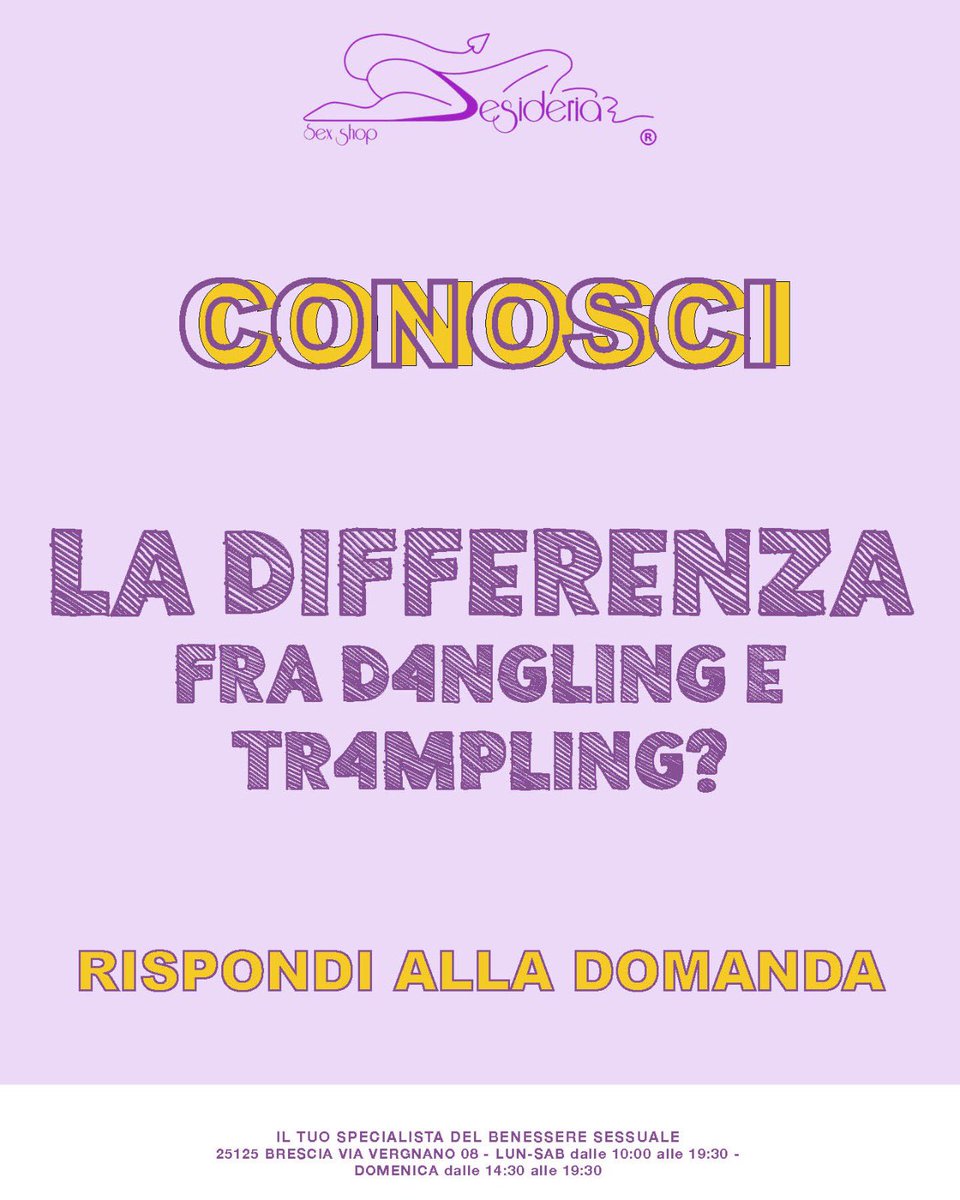 Desideriasex's tweet photo. Rispondi alla domanda in forma anonima sul nostro canale Telegram
https://t.co/JylUE6YdOb
Sabato 10-10-2026 alle ore 18:00 in anteprima sul canale telegram troverai la risposta!
#desideriasexshop #sexyshop #brescia #bresciaeprovincia #orariocontinuato #telegram #rubrica https://t.co/rhWWPgBRpv