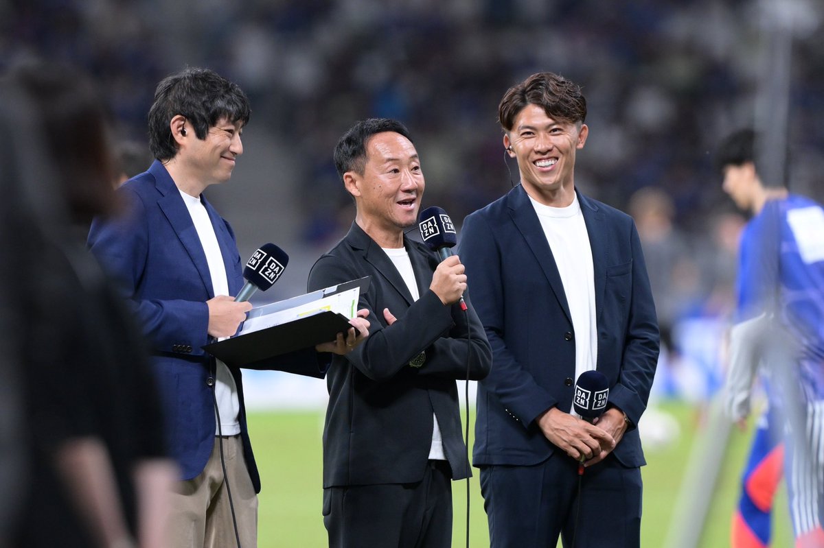 FcMachidaZelvia's tweet photo. #黒田剛 監督と #太田宏介 アンバサダーがDAZN、#昌子源 選手がABEMAの解説を担当いたします🎙️✨

皆さんぜひ2台体制で #サッカー日本代表 を応援しましょう📣🔥

Photo by Masahiro Ura

#FC町田ゼルビア #zelvia
#daihyo https://t.co/WobxT3X5bh