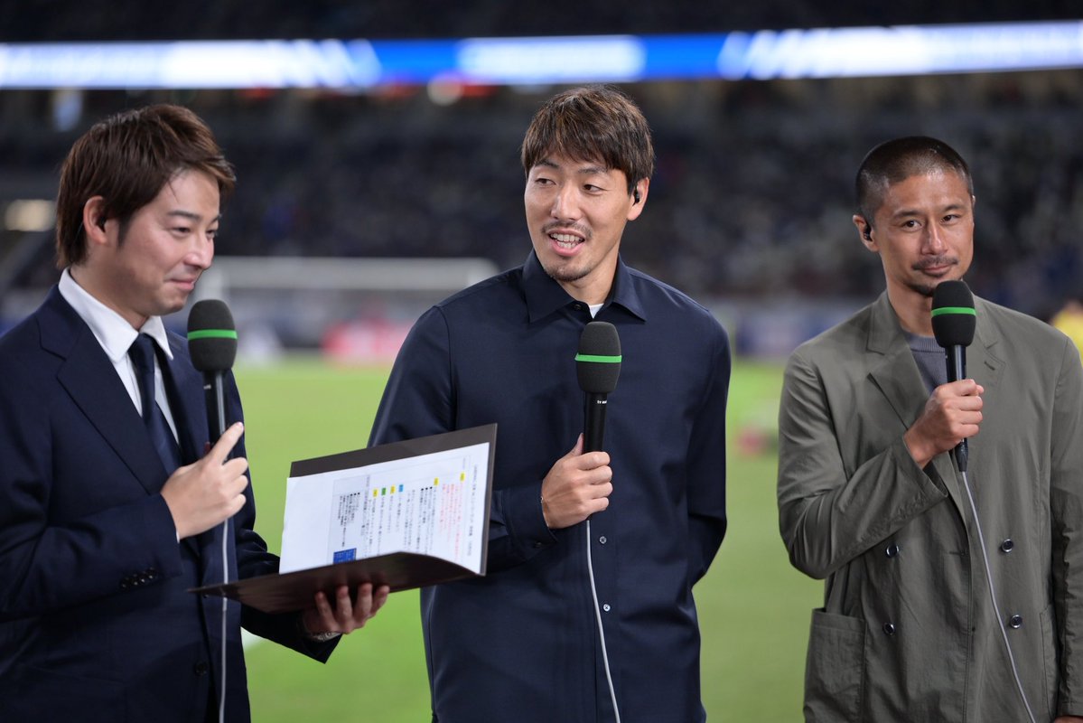 FcMachidaZelvia's tweet photo. #黒田剛 監督と #太田宏介 アンバサダーがDAZN、#昌子源 選手がABEMAの解説を担当いたします🎙️✨

皆さんぜひ2台体制で #サッカー日本代表 を応援しましょう📣🔥

Photo by Masahiro Ura

#FC町田ゼルビア #zelvia
#daihyo https://t.co/WobxT3X5bh