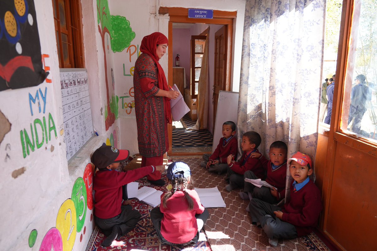 lg_ladakh's tweet photo. Inaugurated 100 Saksham ICT Labs at 100 Anganwadi Centres across Ladakh – 50 each in Leh and Kargil – marking a milestone in the Administration’s efforts to create stimulating, inclusive and technology-enabled learning environments for children at the grassroots level.

Under Mission Saksham Anganwadi & Poshan 2.0, these labs will make early childhood learning more engaging, interactive and joyful, through age-appropriate digital and audio-visual content. 

Technology will complement play-based learning, helping children develop language, communication, cognitive, creative and motor skills, in a recreational setting. 

Our aim is to use technology not as a substitute for human interaction, but as a tool to nurture curiosity, creativity and participation among children.
