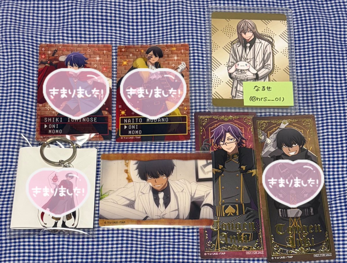 nrs__01's tweet photo. 桃源暗鬼 グッズ [交換・譲渡・買取]

譲▶皇后崎、無陀野、一ノ瀬、桃角、桃華

求▶︎同種：アクリル系のみ
異種：桃寺、等々��、鳥飼、乙原
定価+送料(特典300)

★特典、カードは同種求めておりません
★アクリル系も異種可能です◎
★異種は未所持のみ

検索からでもよろしくお願い致します🙇🏻‍♀️ https://t.co/JaIp4wZaOI
