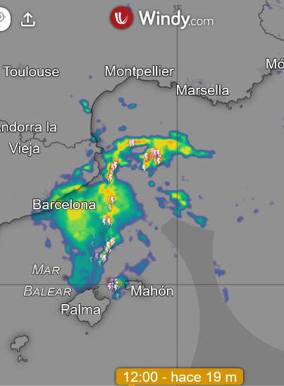 AlesandroSherry's tweet photo. 12:00pm (mediodía)
Así este el Bichote/Bicho (#SCM) en #MarBalear y #GolfoDeLeón afectando a #Cataluña/#Catalunya e #Islas #Baleares/#Illes #Balears (en sus costas sobre todo) https://t.co/d5nM0CNVrw