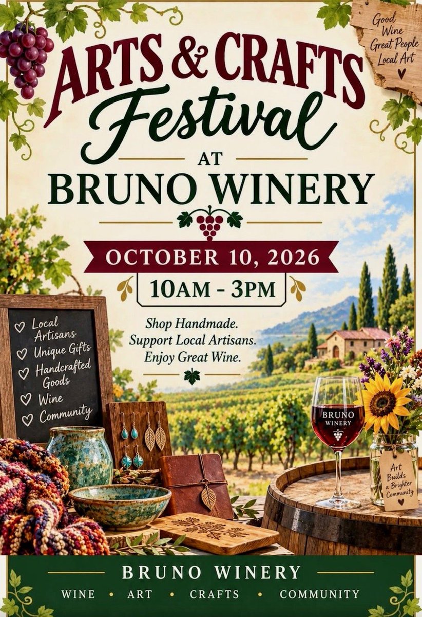 MarysReflection's tweet photo. At Bruno Winery: 400 Messina in Sour Lake, Texas, Sat, 10/10, 2026, 10-3 PM. It will showcase vibrant creativity, original artwork, custom jewelry, clothing, etc! I’ll have copies of Running in Heels: A Memoir of Grit and Grace available for signing: https://t.co/W1cMTLWCPI https://t.co/LFw28CXso2