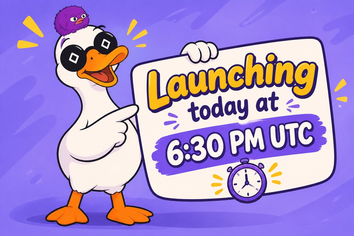 duckimonad's tweet photo. Launching TONIGHT at 6:30 PM UTC on Monad 

​🚨 WARNING: Any other tokens right now are fake. The official Contract Address (CA) will ONLY be posted right here.

​Turn notifications ON! 🔔 https://t.co/cc43gwGLTT
