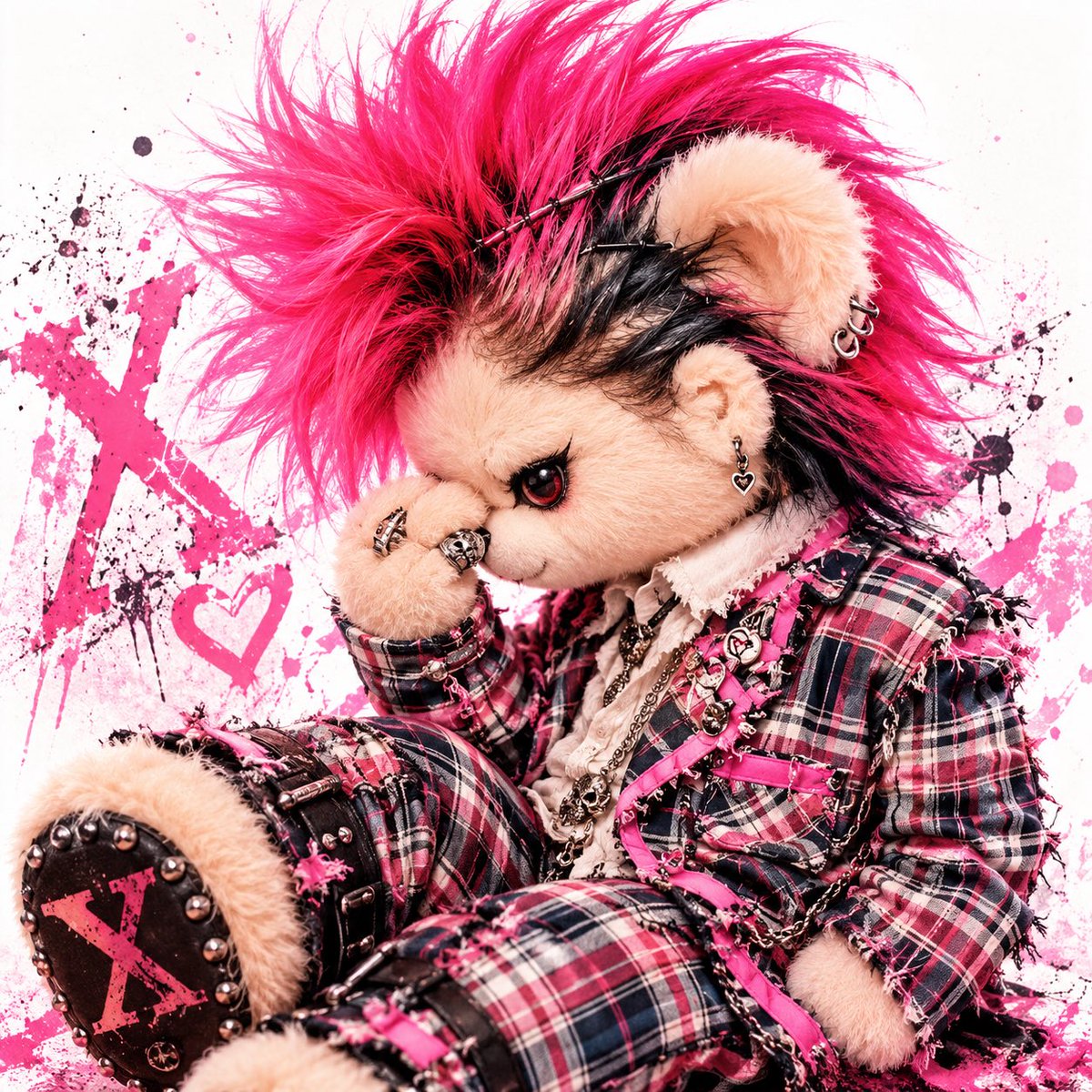 hide722yu's tweet photo. hideをイメージした、くま🧸ちゃん(*´罒`*)

 #hide
 #くま
 #画像どうぞ https://t.co/hPvcNXnk6j