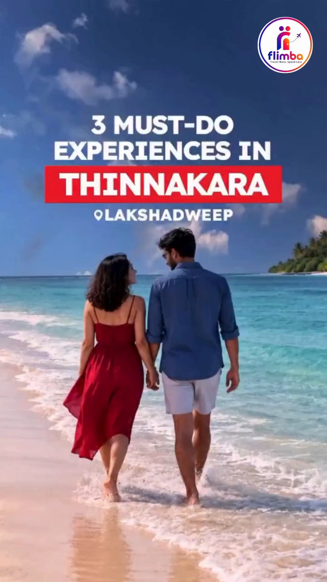 66Jony's tweet photo. 3 must-do experiences in Thinnakara, Lakshadweep: snorkel in the coral lagoon, kayak across calm waters, and watch a magical sunset from white-sand shores. Pure beaches, clear waters, unforgettable memories. https://t.co/B2ielrVMBX
