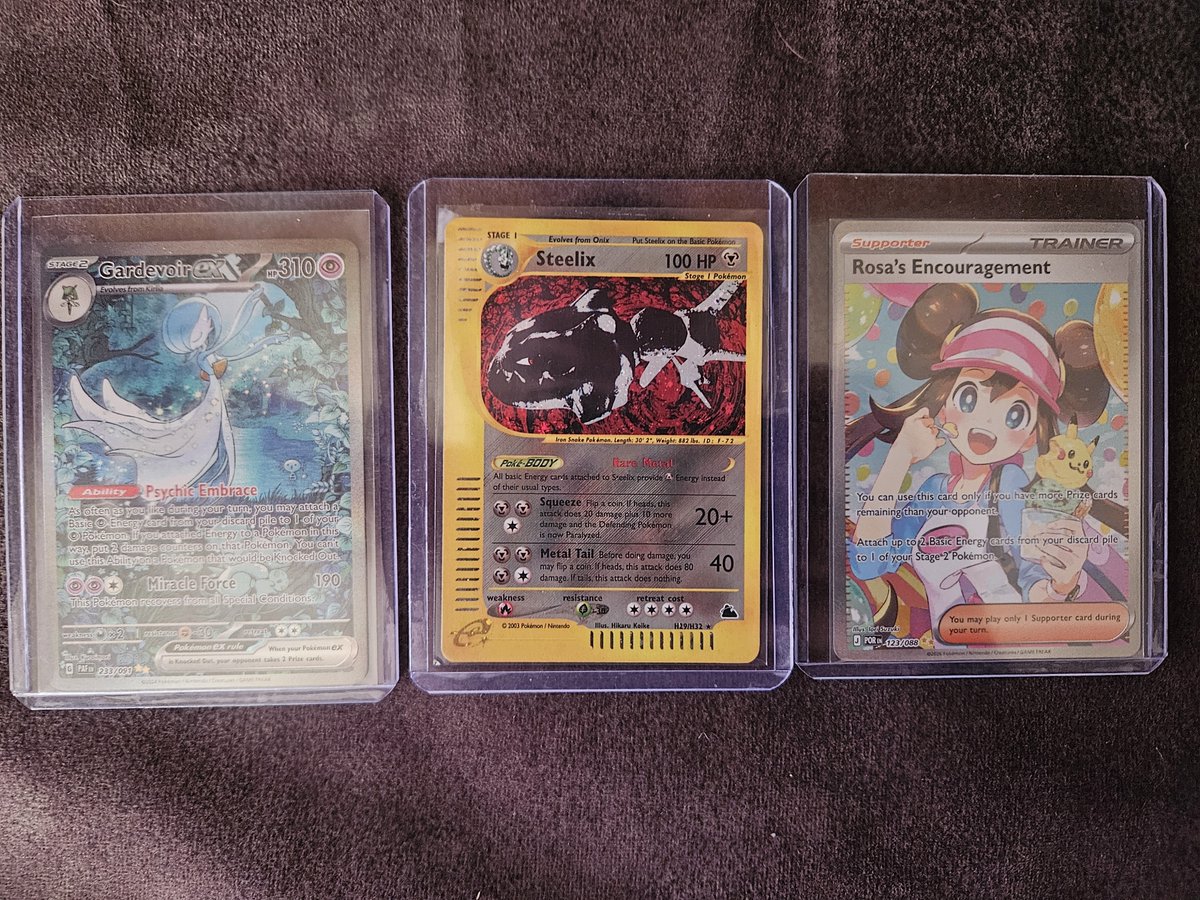 SpamGooseVT's tweet photo. @Moaiofknowledge I was in a card store today and  2 kids were doing that over random single card packs, meanwhile im just looking for my favorite pokemon and characters in what they have for sale because I dont play the game, rather play magic the gathering lol anyhow got these a awhile ago there https://t.co/UKoz7mmwgb